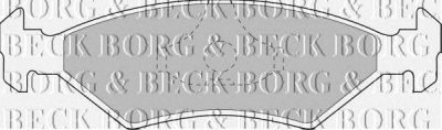 BORG & BECK bbp1118 -  Комплект тормозных колодок, дисковый тормоз